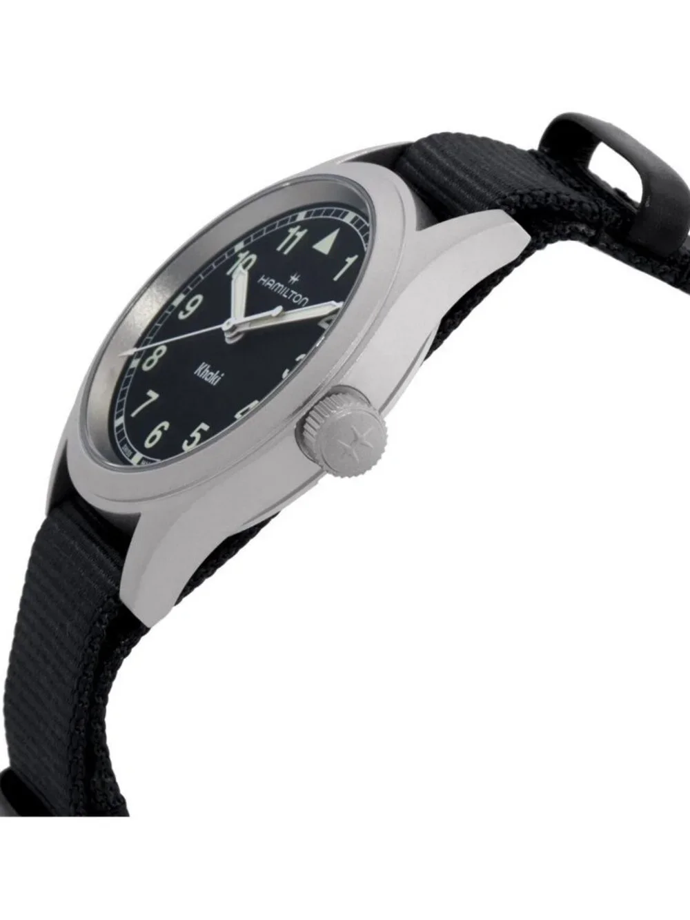 NWT Hamilton Khaki Field Quartz Black Dial Watch